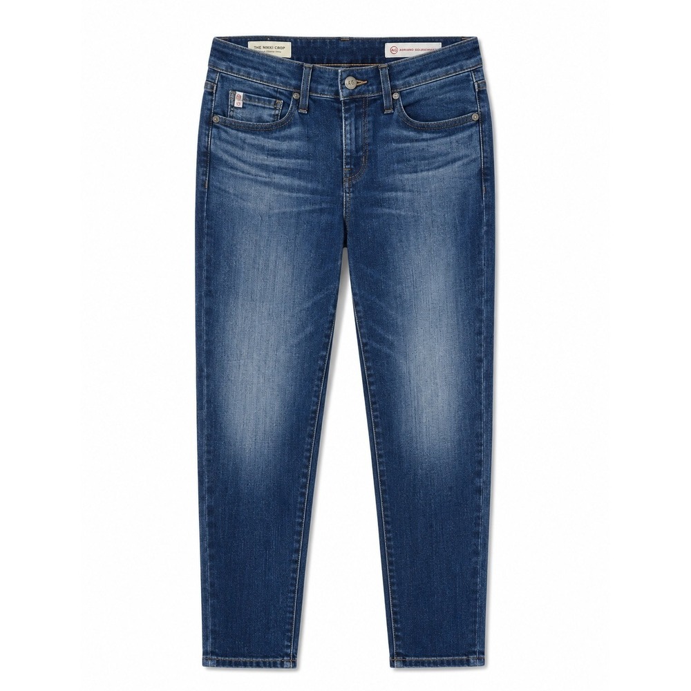 AG‎ Adriano Goldschmied The Nikki Crop Relaxed Skinny Jeans Blue Size 27